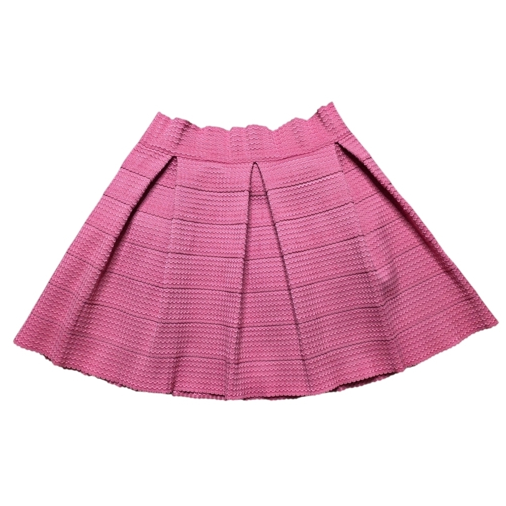 Devlin Pink Pleated Rubber Bandage Skirt Size Medium